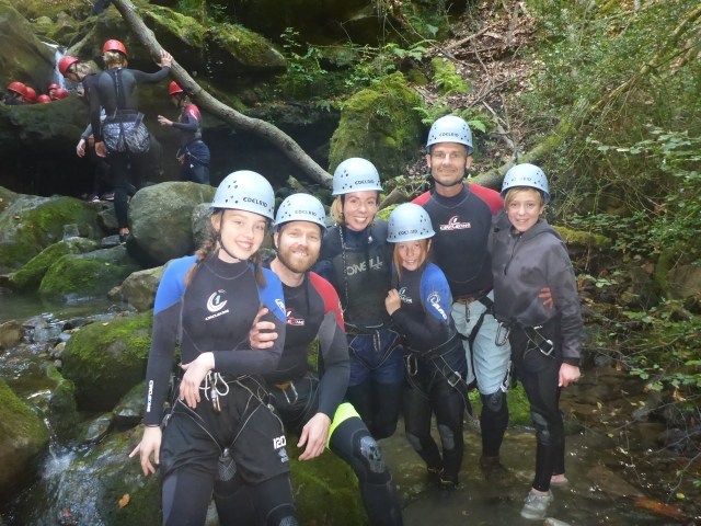 Gorge walking with the family