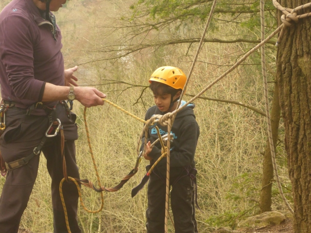 Young adventurers up for some ropes challenge