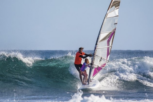  Planche à voile avec guidage