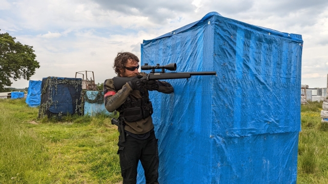 Using a sniper rifle