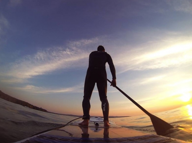 The peace you can find in paddle boarding
