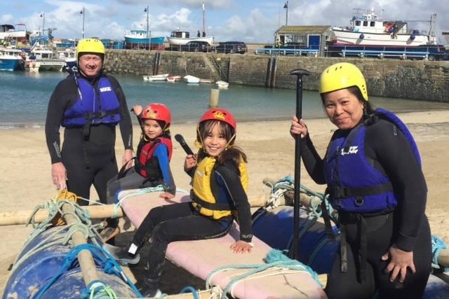 Raft building is truly for everyone!