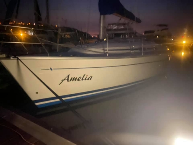  Die Yachtausrüstung bei Nacht. 
