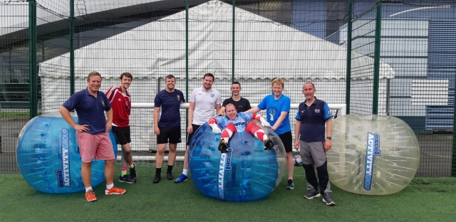 Bubble football is a team game