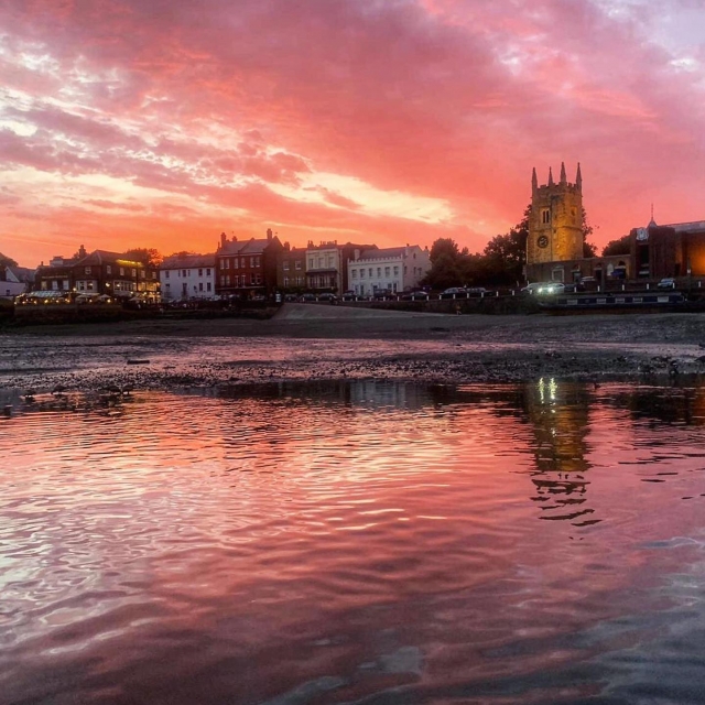  Un ciel rose à couper le souffle à Richmond 