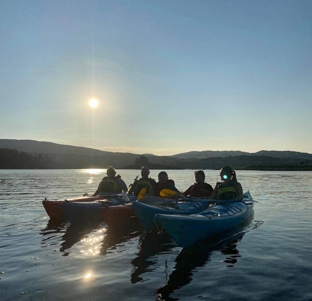 Having a fun kayaking experiences