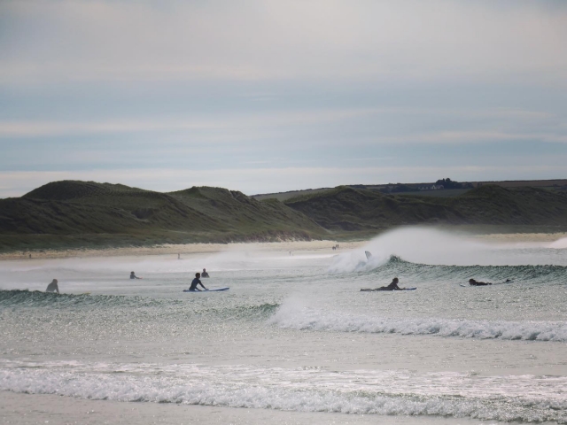 Surfing with some stunning views!