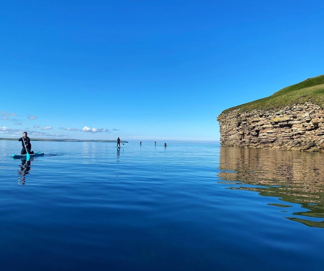 Amazing views during a SUP lesson