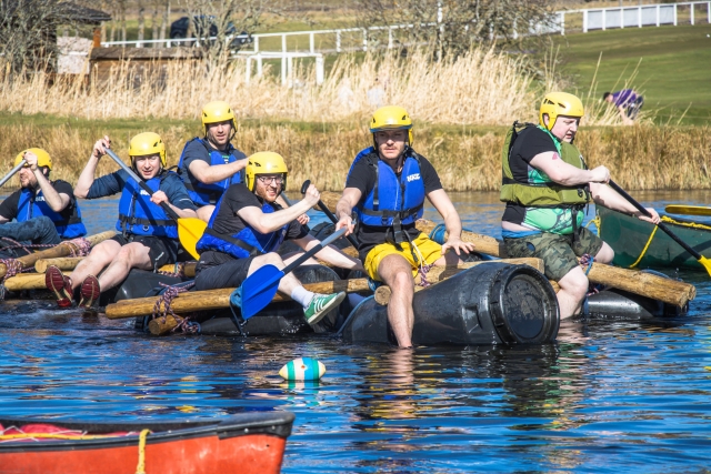 Raft Building in Cairngorms