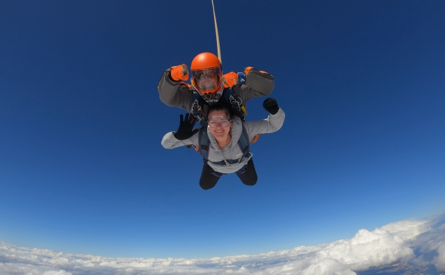 Having a unique skydiving jump