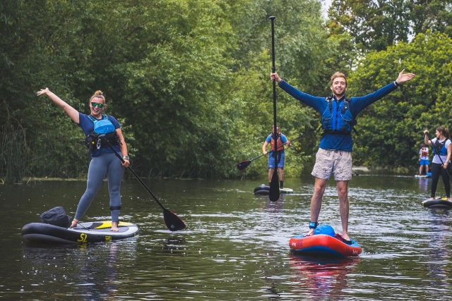  Viel Spaß auf unseren Paddle-Boards 
