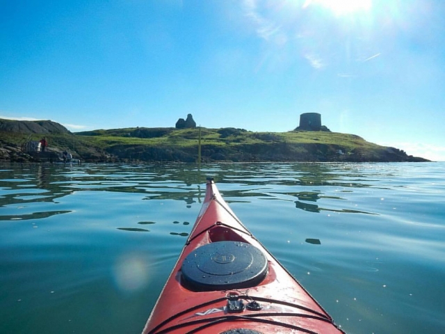 Approaching the Island