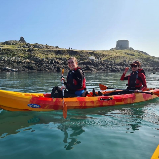 Kayaking takes you to new places