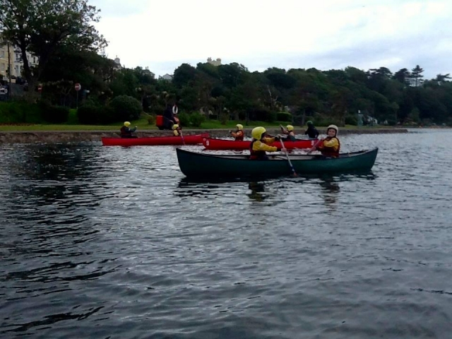 Canoeing is fun and relaxing