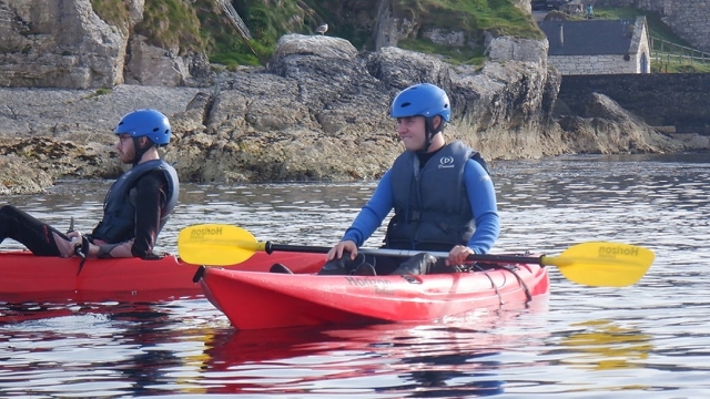  Partenza dal porto di Ballintoy 