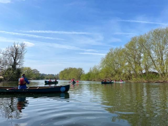 Divertimento in canoa sul fiume Wye 