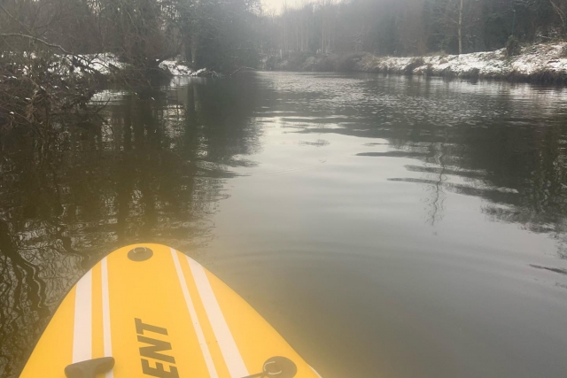 We paddleboard all year round!