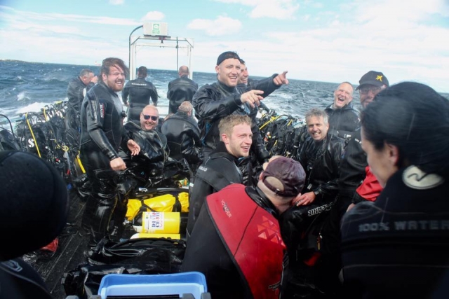 Amantes del buceo 