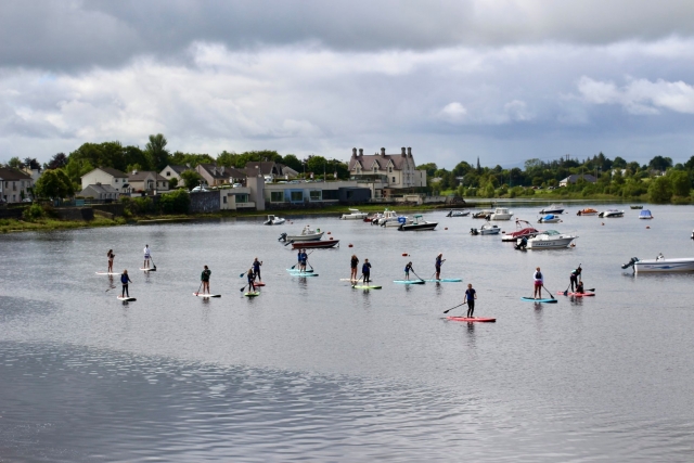 Paddling with friends
