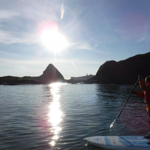SUP at sunset