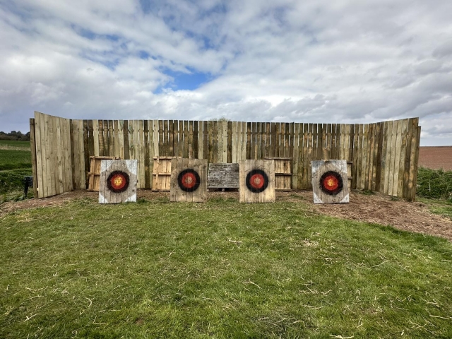 Our axe throwing range