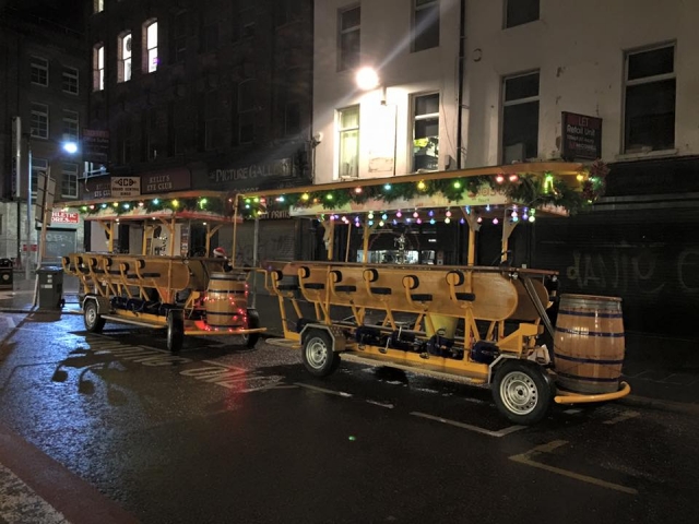 Beer bike tours any time of the year!