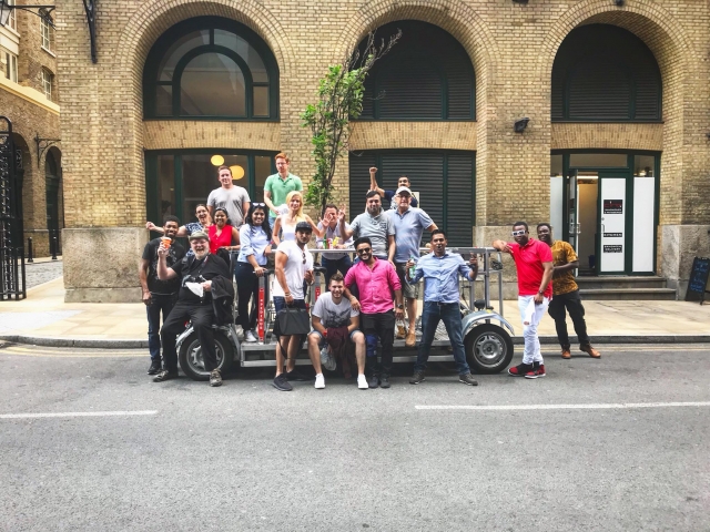 A spot of team building