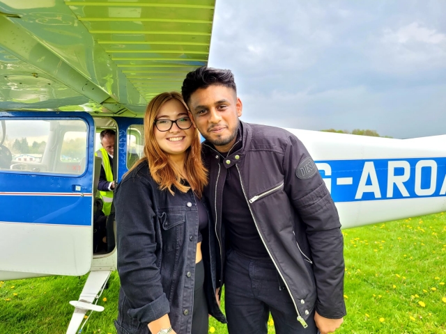 Sightseeing aeroplane tour