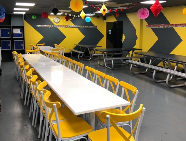 Space for large groups
