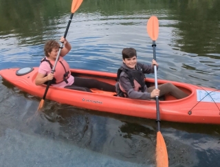 Location de kayak double d'une demi-journée sur la Great Ouse