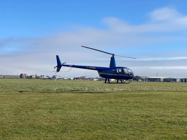 Flight in a Robinson R44