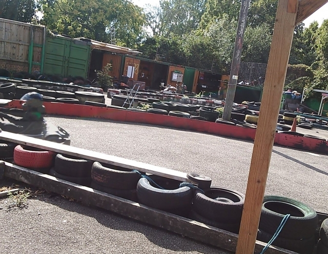 Outdoor karting track