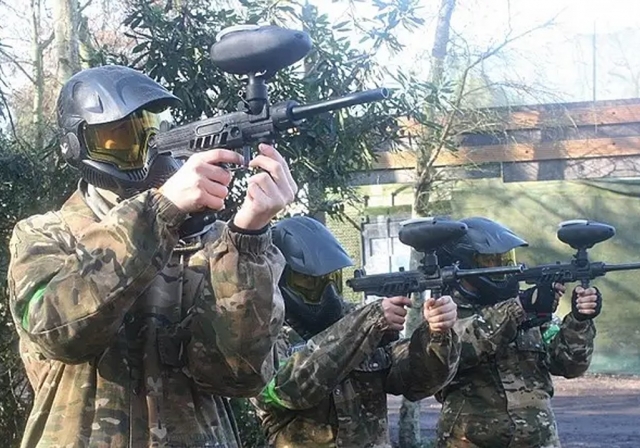 Try one of our low-impact, semi-automatic paintball guns
