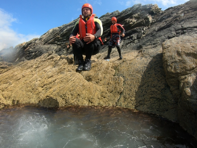  Saut de roche dans le nord du Pays de Galles 