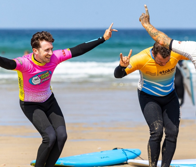 Surfbrettverleih für einen Tag in Perranporth Beach