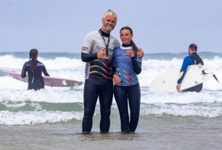 Private surf lessons Perranporth Beach 2h