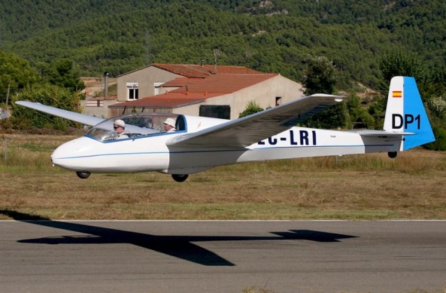 Landing with a glider 