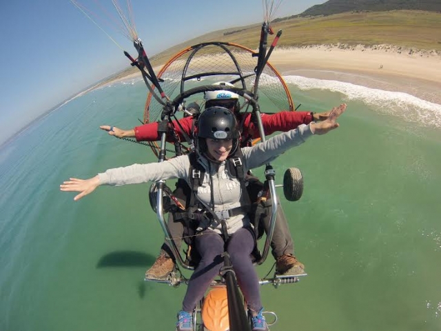 Two-seater paramotor flight in Cádiz 20/25 min