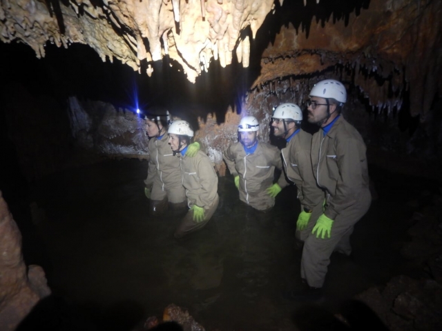 Caving route in the Serrania de Ronda