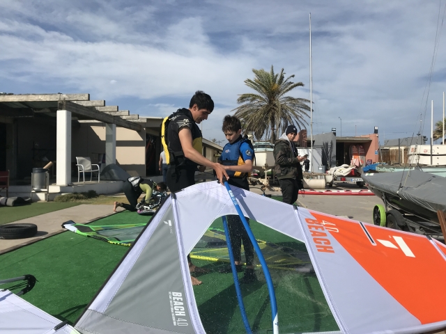 Private windsurfing class on Mar Bella beach 2h