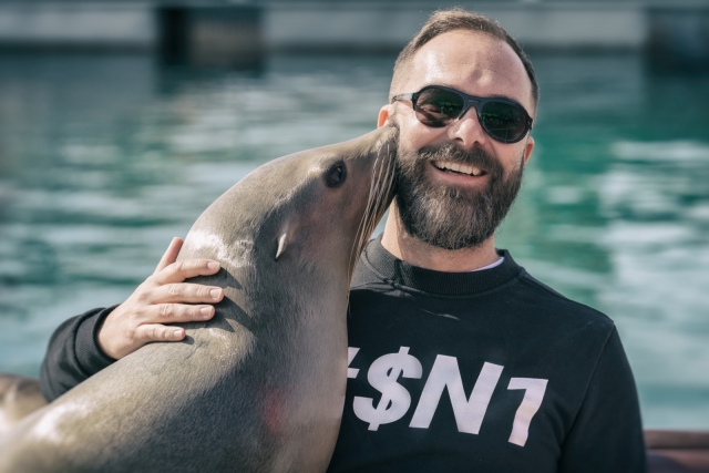 Interaction with sea lion in Caleta de Fuste