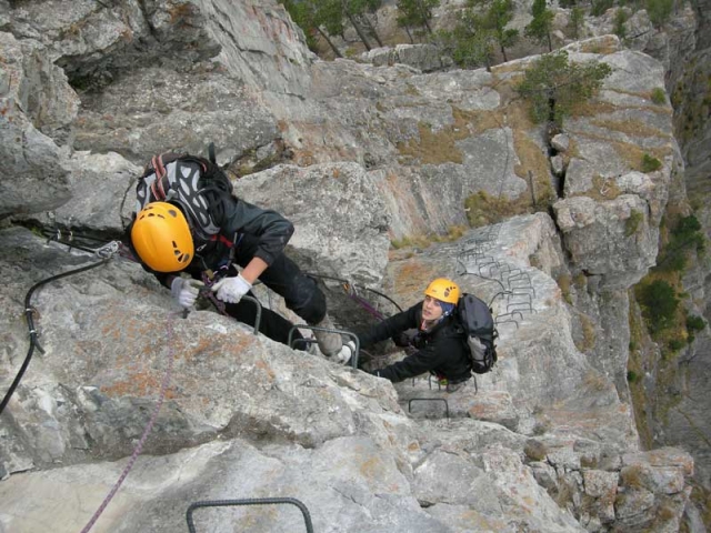 Rouas via ferrata in Bardonecchia