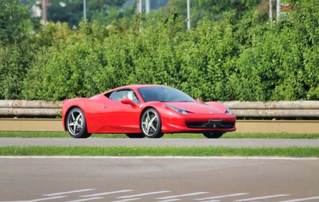 Three laps in a Ferrari f458 on the Pista Azzurra 2 hours