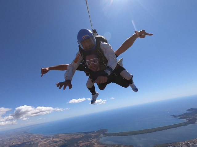 Parachute photo and video Costa Argento 4200m
