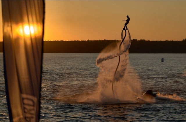 Flyboard session on the Romagna Riviera 30m