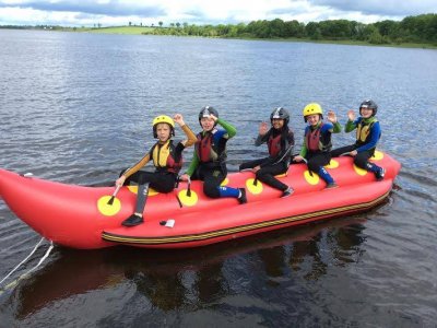 Banana boating for kids at Fermanagh