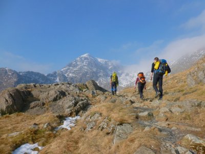 Dia de montanhismo em Snowdonia