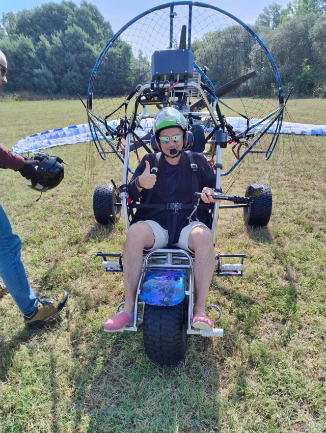 Review of Gabriela about Paramotor flight for couples through Águeda 20 min