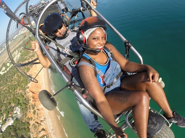 Paramotor flight through the Algarve Albufeira 20 min