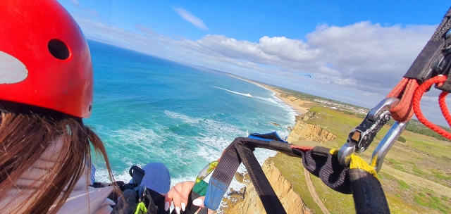 Paragliding flight video and photos Praia Grande 30min